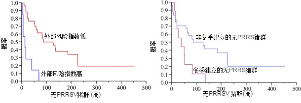 Probability of a farm to remain PRRSV-negative