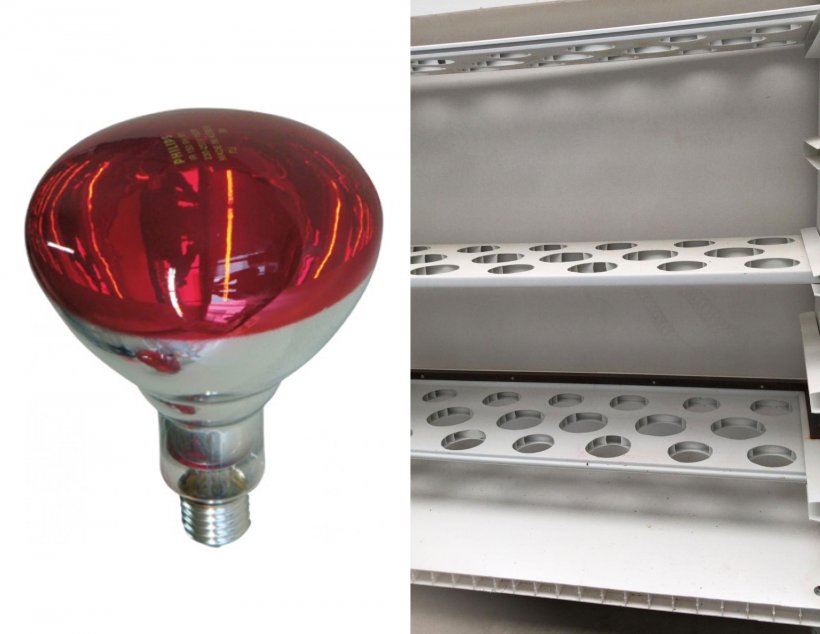 Picture 3: Left: Infrared bulbs cost approximately 9 euro/bulb (https://www.pig333.com/shop/infrared-lamps-and-protectors_44/).

Right: Another design of the chart: this one with 3 floors.
