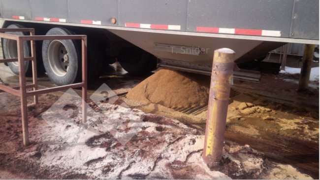 图 2. 具有高污染可能性的散装原料接收点示例。北美。