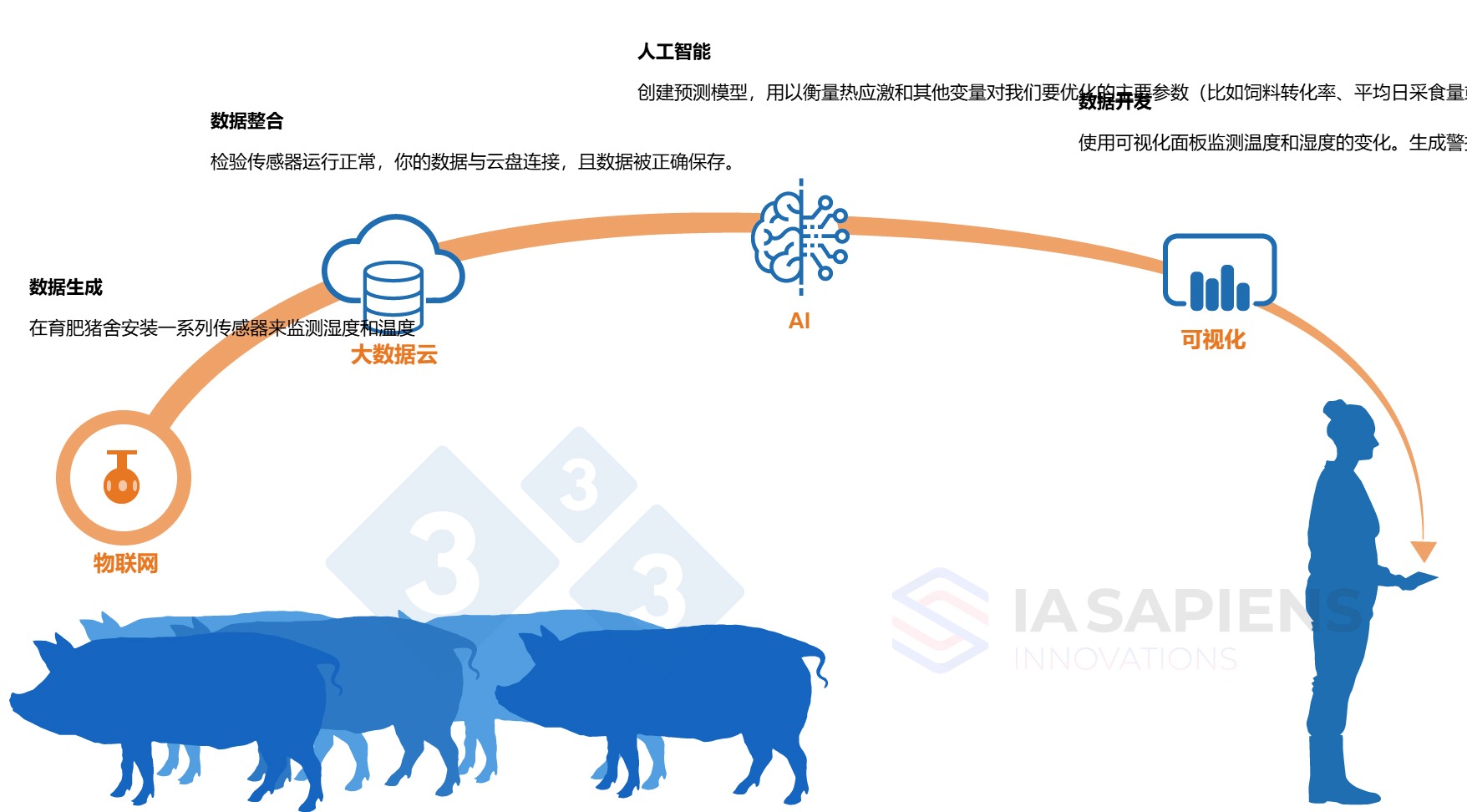 <p>图 1.&nbsp;AI在育肥猪舍的应用。</p>
