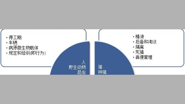 Common list of factors that are reviewed when a biosecurity program is being created or audited