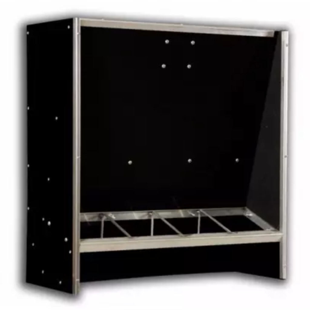 Trémie FM en polyéthylène à 4 bouches simples pour porcelets sevrés, 84 L