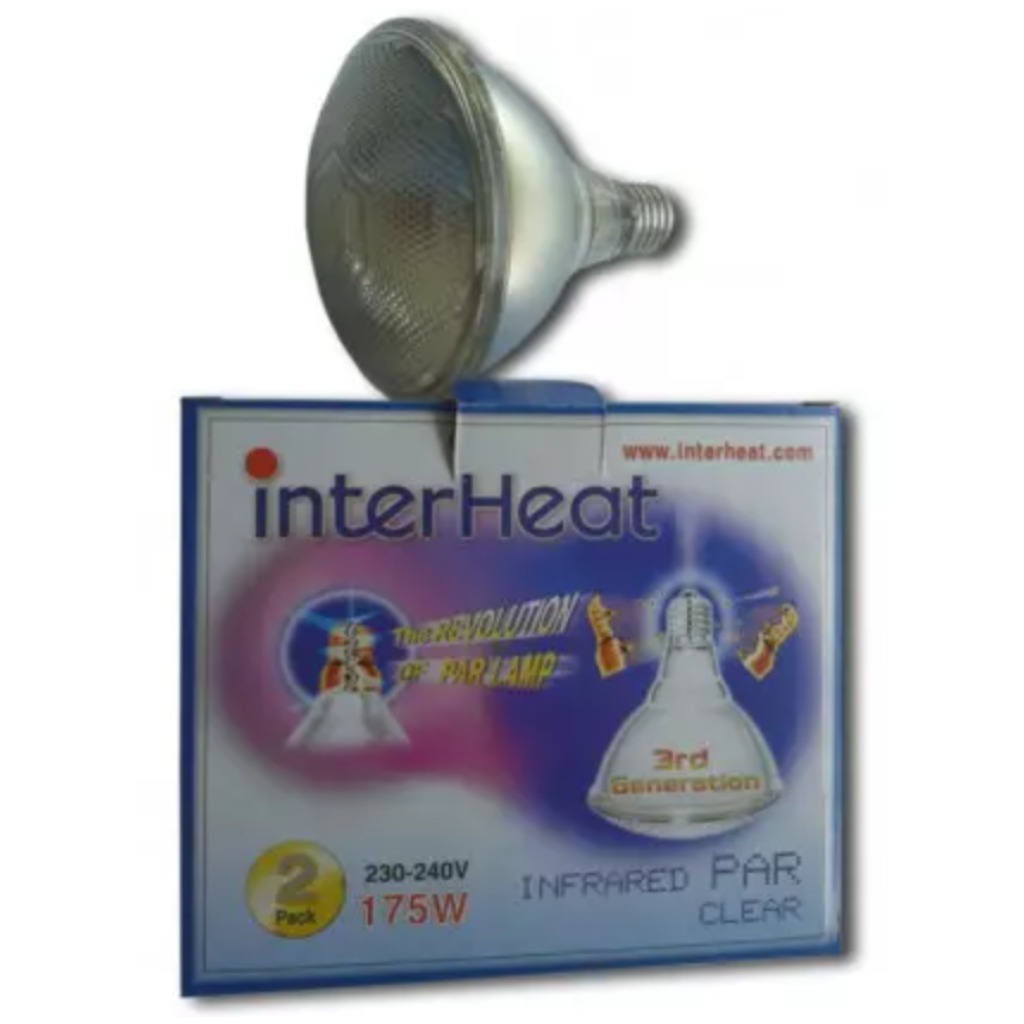 Lampadina PAR bianca Interheat da 175 W, 2 pezzi