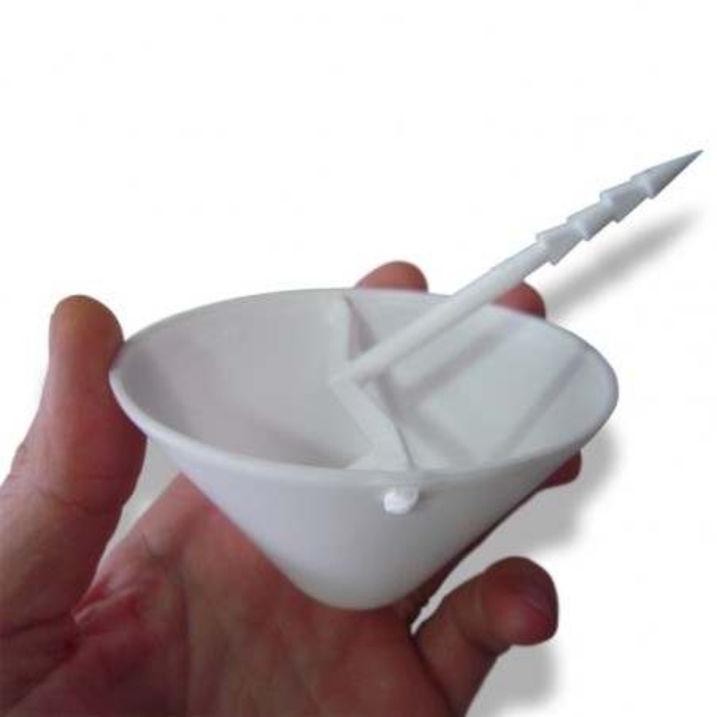 Raccoglitore di grasso di prosciutto girevole con bicchiere e spiedino